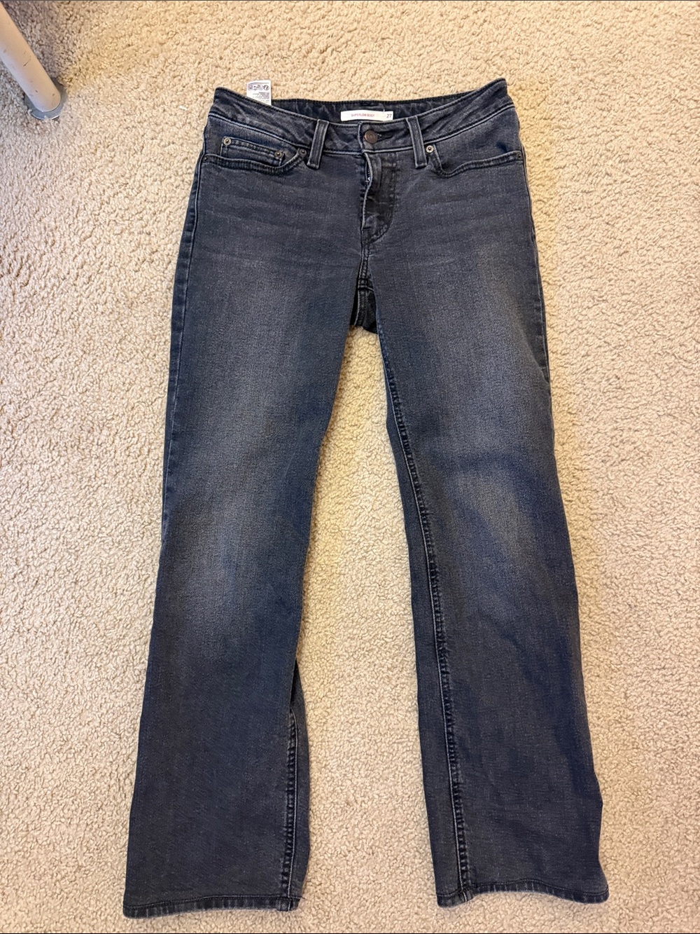 LEVI’s Classic Women's Dark Wash Jeans - Superlow Bootcut